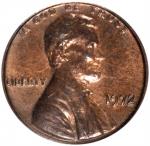 1972 Lincoln Cent. FS-101. Doubled Die Obverse. MS-63 RB (PCGS).