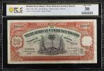 BRITISH WEST AFRICA. West African Currency Board. 20 Shillings, 1937. P-8b. PCGS Banknote Very Fine 