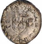 FRANCE. Douzain, 1553-S. Troyes Mint. Henry II. PCGS AU-58 Gold Shield.
