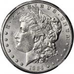 1884-CC Morgan Silver Dollar. MS-62 (NGC).