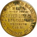 New York, New York. 1867 Richards & Markt. Bowers NY-7280. Brass. 38 mm. Extremely Fine.