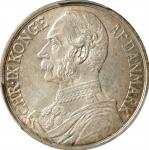 DANISH WEST INDIES. 40 Cents (2 Francs), 1905-P GJ. Copenhagen Mint. Christian IX. PCGS MS-63.