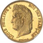 FRANCE Louis-Philippe Ier (1830-1848). Essai de 100 francs tête laurée par Domard, Flan bruni (PROOF
