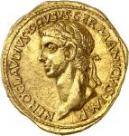 EMPIRE ROMAIN Claude (41-54). Aureus, pour Nero Claudius Drusus 41-45, Lyon ou Rome.