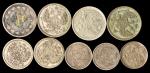 RUSSIA. Mostly 19th Century Silver Minors (14 Pieces). 1814-1915. Grade Range: VG to AU.