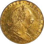 GREAT BRITAIN. Gold 1/3 Guinea Pattern, 1776. London Mint. George III. PCGS PROOF-62.
