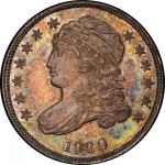 1830 Capped Bust Dime. John Reich-6. Rarity-7+ as a Proof. Large 10C. Proof-65 Cameo (PCGS).