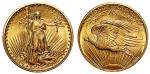 1908年美国自由女神像20元1盎司金币