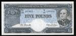 Reserve Bank of Australia, £5, ND (1960-1965), serial number TB/68 197455, (Pick 35), pressed, good 