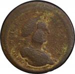 1789 Zespedes Florida Proclamation Medal or Four Reales. Herrera-133, Medina-148, Breen-1080. Copper