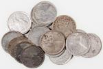 Hong Kong, a group of 20x silver 10 cents, Victoria era, from 1890 to 1901, circulated, generally ab
