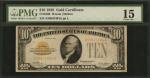 Fr. 2400. 1928 $10 Gold Certificate. PMG Choice Fine 15.