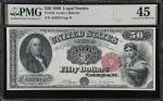 Fr. 164. 1880 $50 Legal Tender Note. PMG Choice Extremely Fine 45.