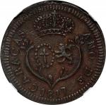 VENEZUELA. Caracas. 1/4 Real, 1817. Caracas Mint. Ferdinand VII. NGC AU-53.