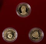 1984年南斯拉夫冬奥精铸金币一组3枚 完未流通 Yugoslavia, a set of 3x gold proof 5000 dinara