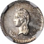 MEXICO. 1/4 Real, 1858-Mo LR. Mexico City Mint. NGC MS-64+.