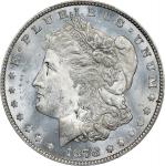 1878 Morgan Silver Dollar. 7/8 Tailfeathers. Strong. MS-63 (PCGS).