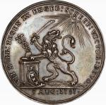 1781 Battle of Doggersbank Medal. Betts-590. Silver, 25.7 mm. AU-58 (PCGS).