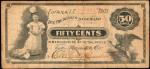 Eufaula, Indian Territory. Tully Mercantile Co. 1903 50 Cents. Fine.