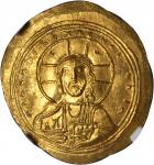CONSTANTINE IX, 1042-1055. AV Histamenon Nomisma (4.36 gms), Constantinople Mint.