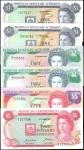 BERMUDA. Lot of (6). Mixed Banks. 1, 2 & 5 Dollars, 1970-89. P-24, 28b, 28c, 34a, 34b & 35b. Very Fi