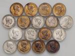 Savoia coins and medals Vittorio Emanuele III (1900-1936) Lotto di 17 pezzi da una lira in AG come d