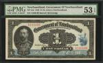 CANADA-NEWFOUNDLAND. Government of Newfoundland. 1 Dollar, 1920. NF-12d. PMG About Uncirculated 53 E