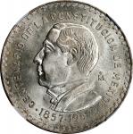 MEXICO. Peso, 1957-Mo. Mexico City Mint. NGC MS-66.