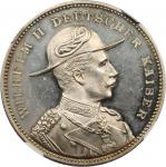 GERMANY. Silver "War in China" Medal, 1900. NGC MEDAL PROOF-60.
