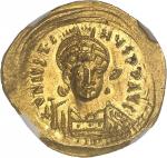 EMPIRE BYZANTIN - BYZANTINEJustin Ier (518-527). Solidus ND, Constantinople, 2e officine. NGC MS 3/5