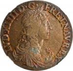 FRANCE. Ecu, 1664-L. Bayonne Mint. Louis XIV. NGC VF-25.