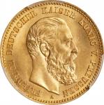GERMANY. Prussia. 10 Mark, 1888-A. Berlin Mint. Friedrich llI. PCGS MS-65+.