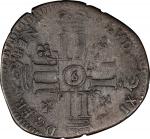 Edict of 1692 Recoined Billon Sol or Quinzain aux huit L. Louis XIV. 1693-9. Rennes Mint. Undertype: