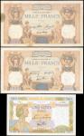 FRANCE. Banque de France. Mixed Denominations, Mixed Dates. P-Various. Fine to Extremely Fine.