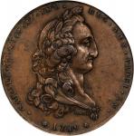 MEXICO. Charles IV & Maria Luisa Archbishopric Proclamation Bronze Medal, 1789. PCGS AU-53.