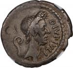 DIVUS JULIUS CAESAR. AR Denarius (3.78 gms), Rome Mint, 40 B.C. NGC VF, Strike: 5/5 Surface: 2/5. Ba