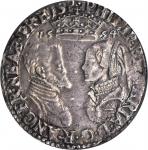 GREAT BRITAIN. Shilling, 1554. Philip and Mary (1554-58). NGC EF-40.
