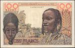 FRENCH WEST AFRICA. Institut dEmission de lAfrique Occidentale Française et du Tog. 100 Francs, 1957