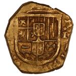 SPAIN, Seville, gold cob 1 escudo, 1623, assayer not visible.