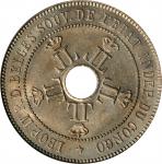 BELGIAN CONGO. Congo Free State. 20 Centimes, 1906. Leopold II. PCGS MS-63.