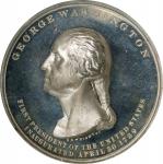 1889 Thirteen Links Inauguration Centennial Medal. Musante GW-187, Douglas-52A. White Metal. MS-64 P