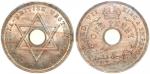 British West Africa, 1907, One Penny (Edward VII), Hexagram on obverse, Crown and Arabic at top and 