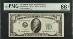 Fr. 2012-L*. 1950B $10 Federal Reserve Star Note. San Francisco. PMG Gem Uncirculated 66 EPQ.