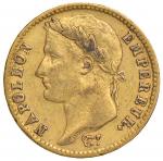Napoleonic Coins;Napoleone (1804-1814) TORINO 20 Franchi 1809 - Gig. 14 AU (g 6.42) RRR Modesti depo