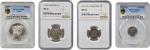 MIXED LOTS. Assorted Issues (4 Pieces), 1879-1956. All NGC or PCGS Certified.