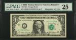 Fr. 1913-L. 1985 $1 Federal Reserve Note. San Francisco. PMG Very Fine 25. Mismatched Serial number 