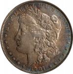1901 Morgan Silver Dollar. EF-45 (PCGS). OGH.
