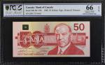 1988年加拿大银行50及100元。CANADA. Lot of (2). Bank of Canada. 50 & 100 Dollars, 1988. P-98b & 99a. PCGS GSG 