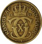 DENMARK. Krone, 1924-HCN GJ. Copenhagen Mint. PCGS VF-35 Gold Shield.
