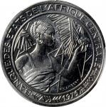 CENTRAL AFRICAN STATES. Chad. Nickel 500 Francs Essai (Pattern), 1976-A. Paris Mint. PCGS SPECIMEN-6